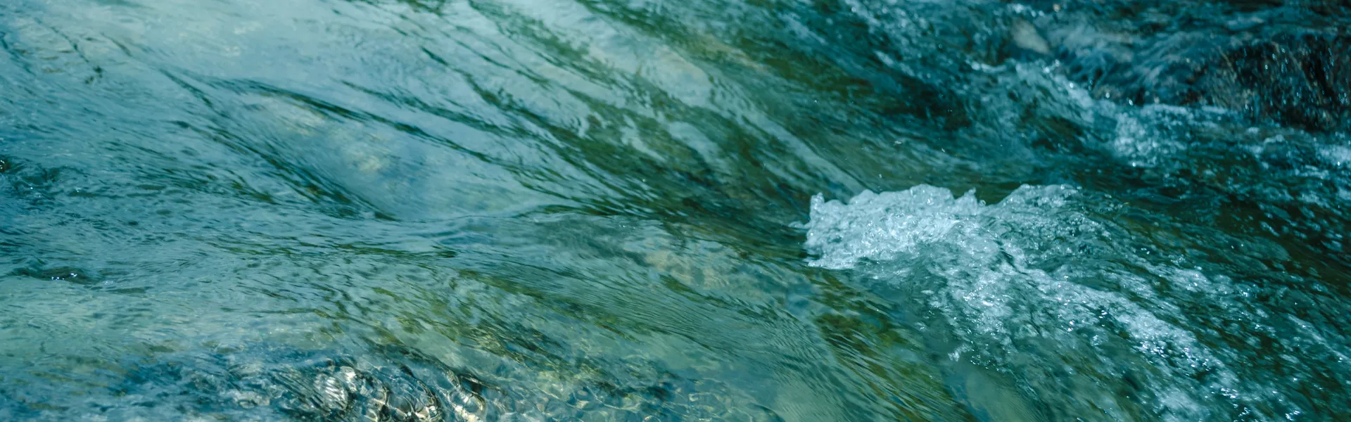 Flowing water representing detox for vitality